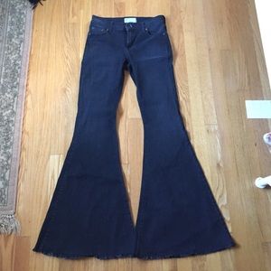 Free People dark wash denim bell bottoms