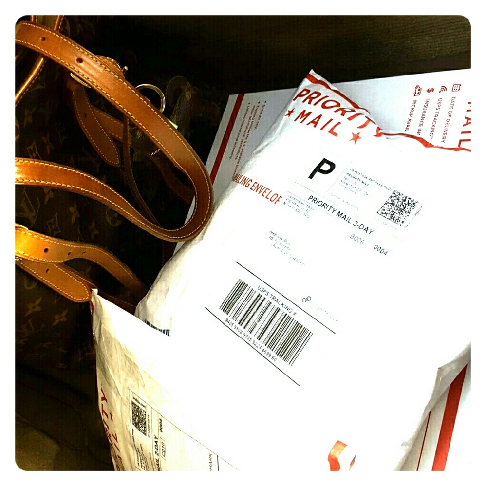 Trip to the post office. Thank you. HAPPY Friday!!