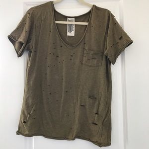 Free people destroyed tee
