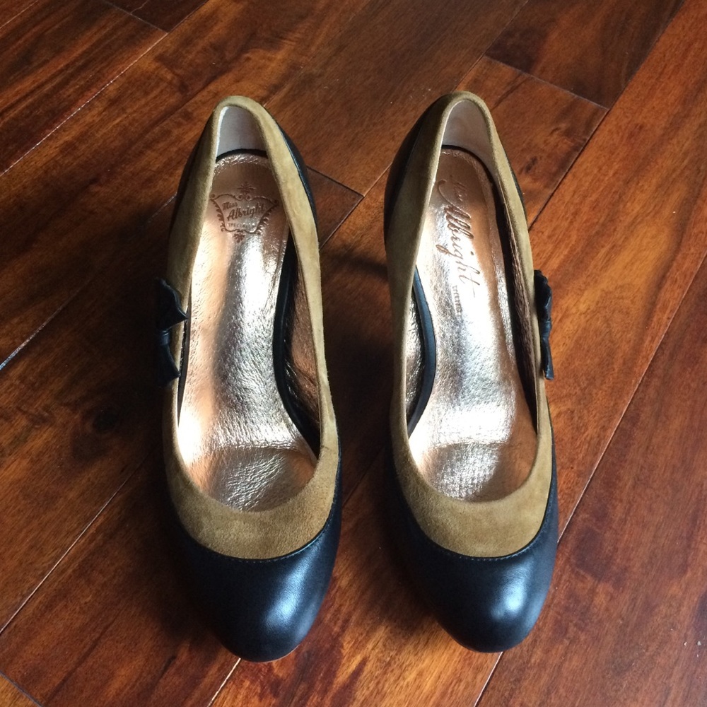 anthropologie miss albright bow heels