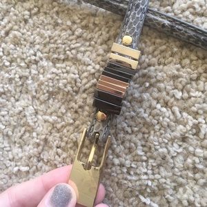 snake skin fashion belt