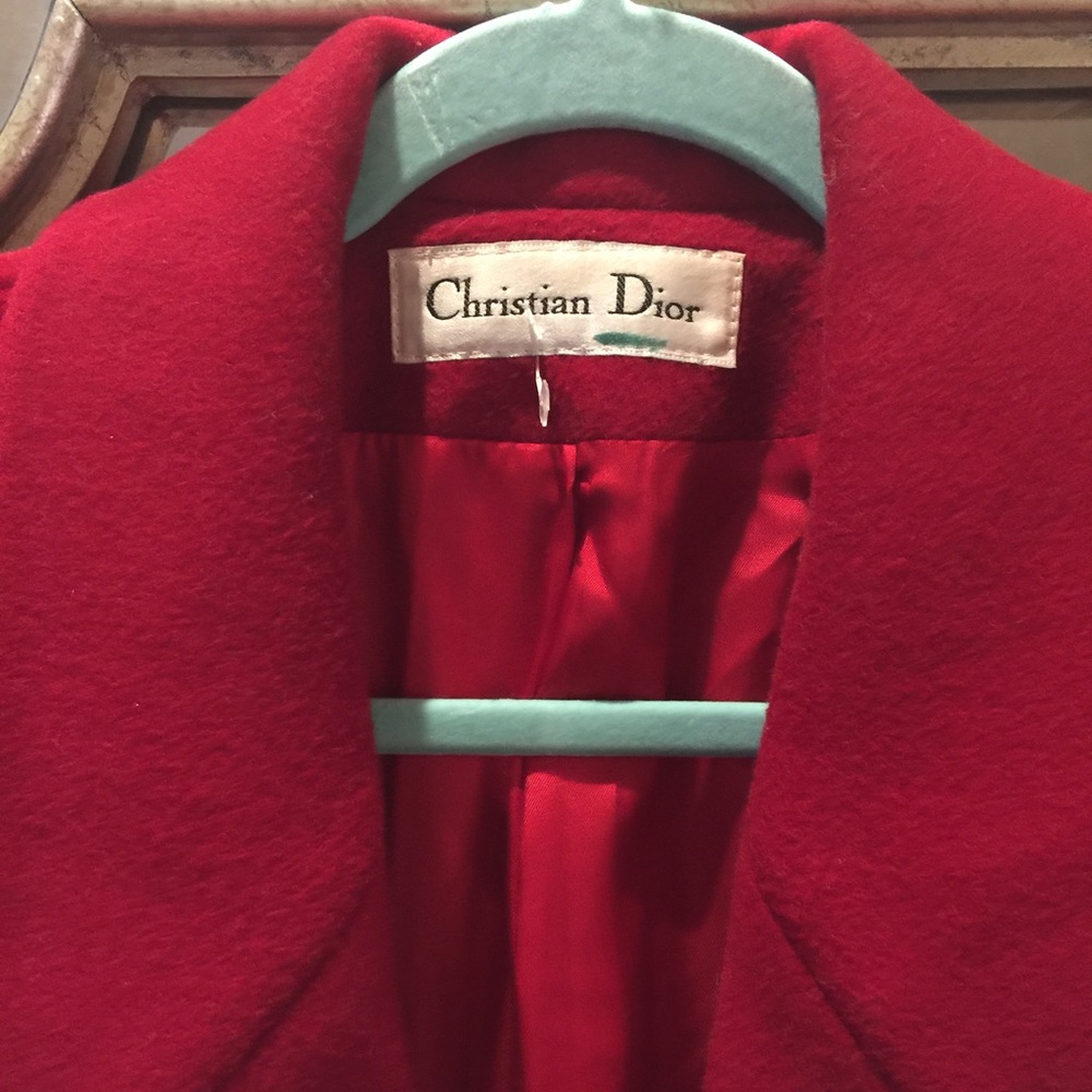 Christian Dior Vintage Beautiful Red Coat