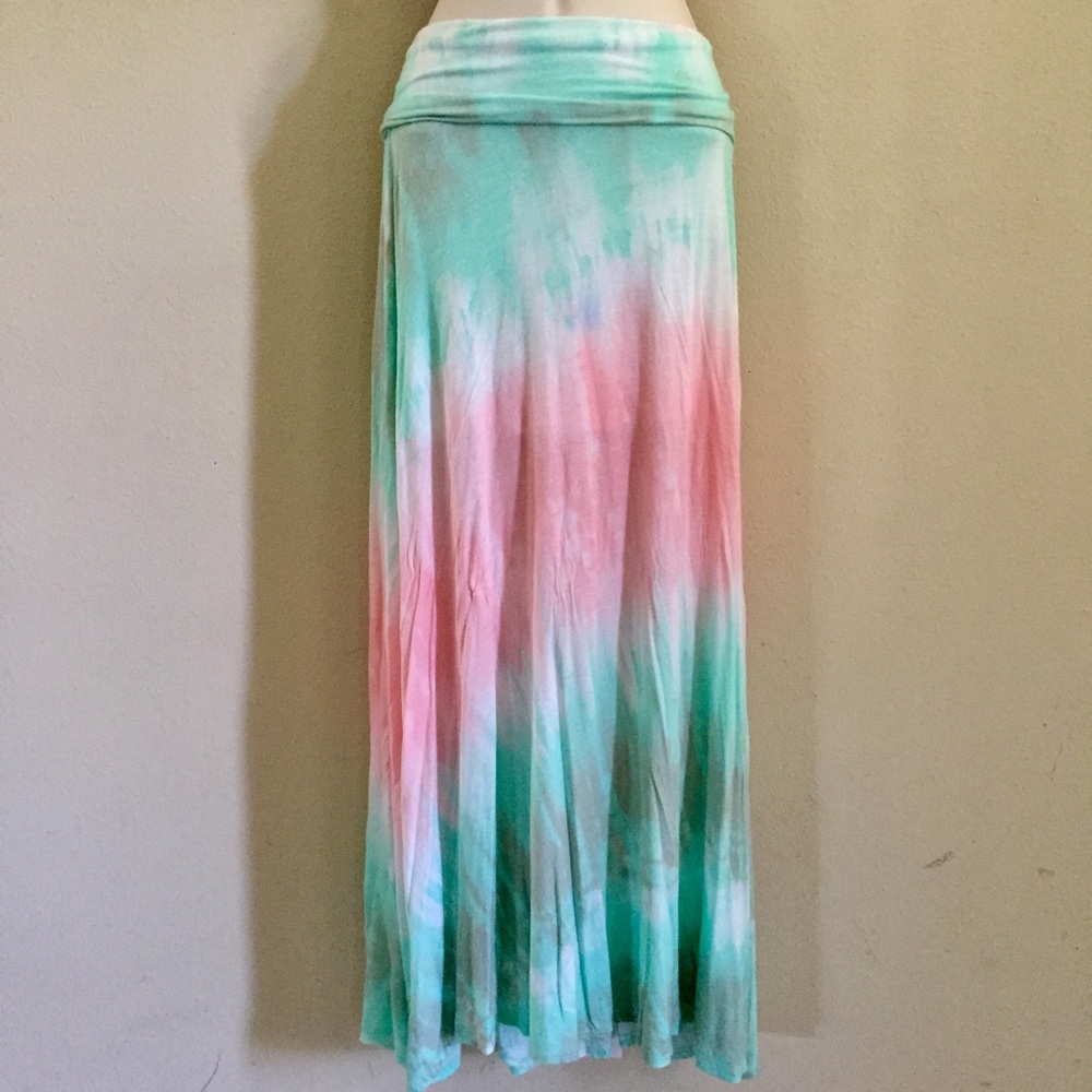 Tie Dye Maxi Skirt