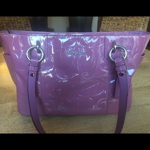 Purple Coach purse