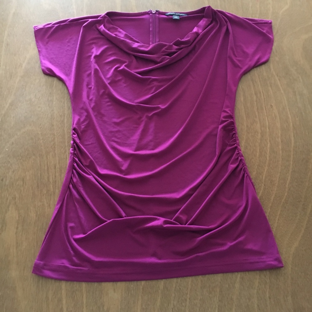 Banana Republic NWOT magenta shiny top. Sale $20