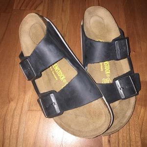 Brand new black Birkenstocks!