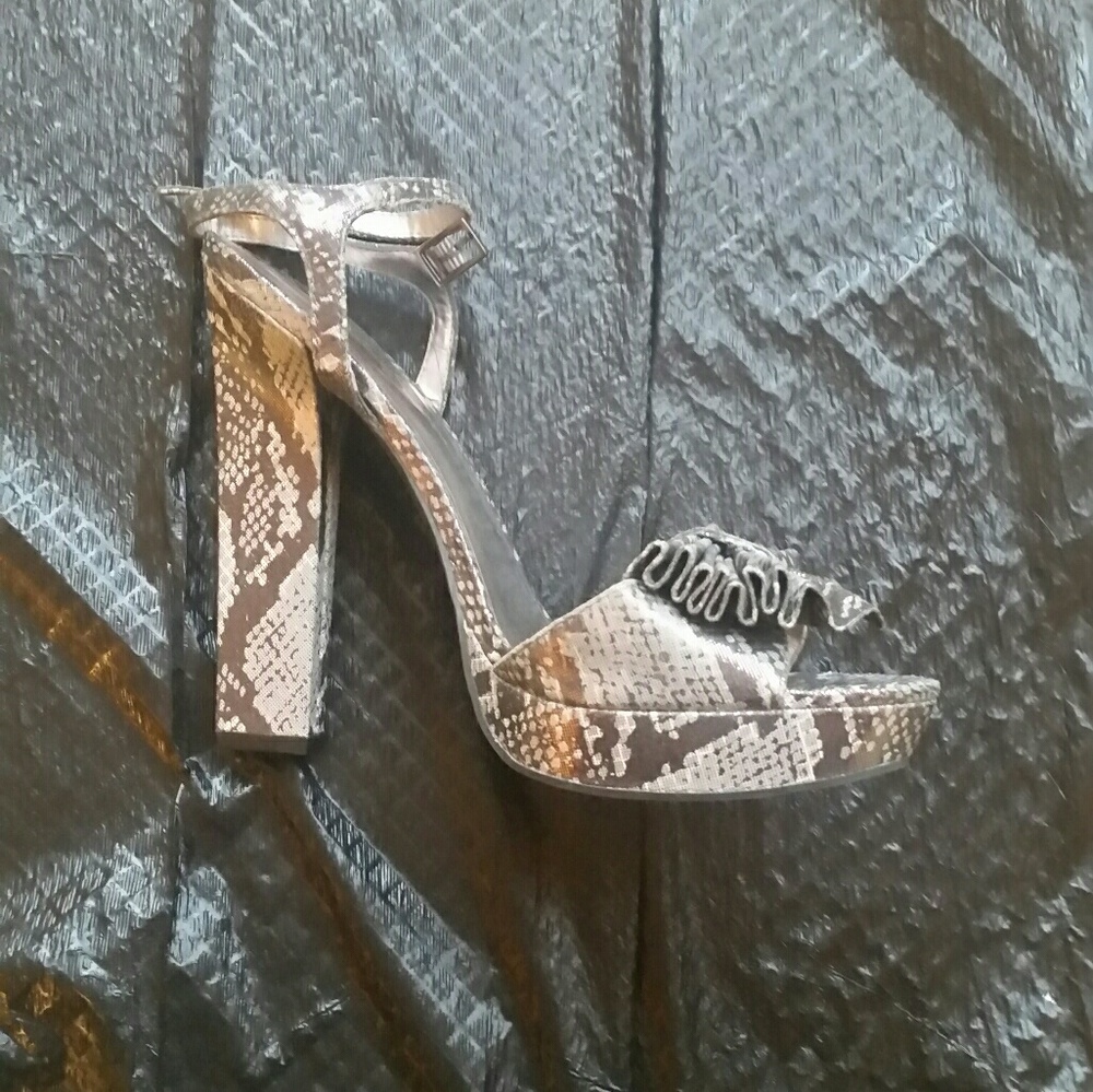 Snake print sandal