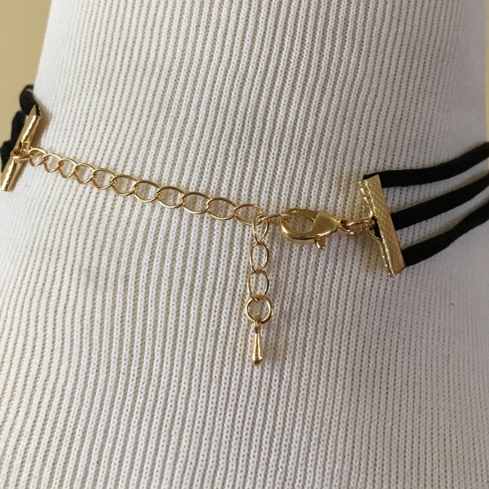 Three Layered Choker Necklace - Picture 2 of 2