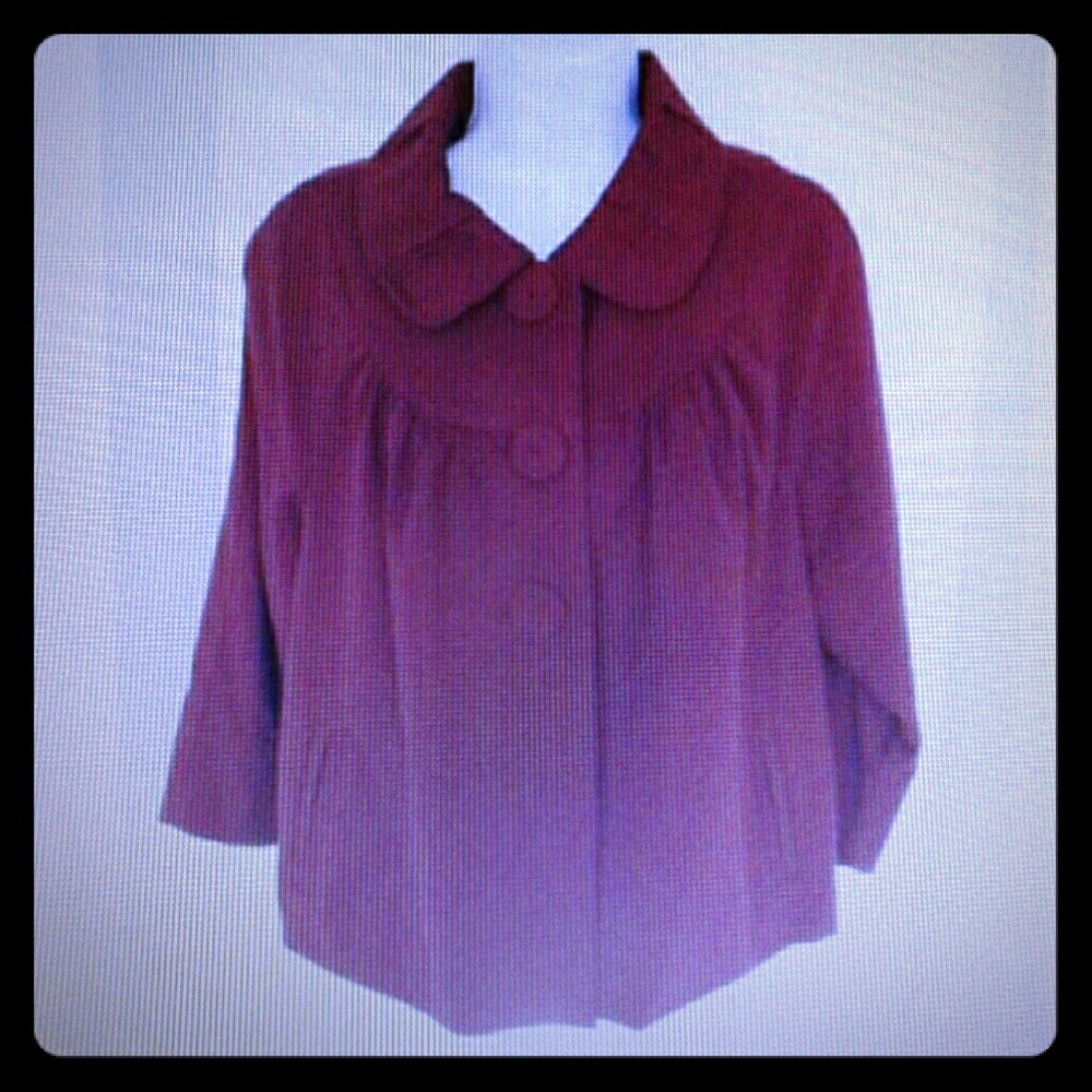 Mossimo Cabernet Maroon Swing Jacket Size Large