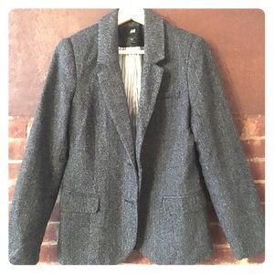 Size US10 H&M dark gray tweed blazer