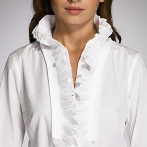J Crew size 0 Victoria ruffle blouse.