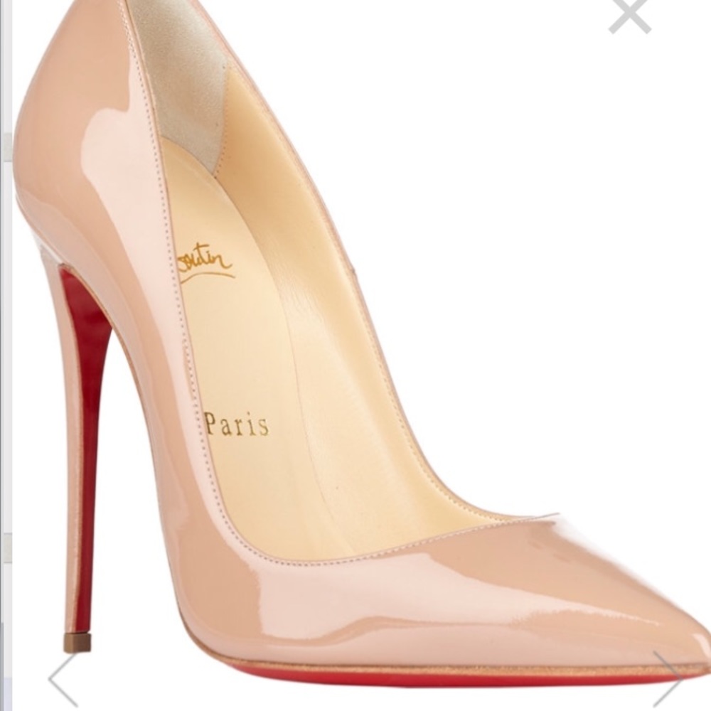 Louboutin so kate nude, good condition.