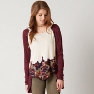 BKE Gimmicks fabric slub top