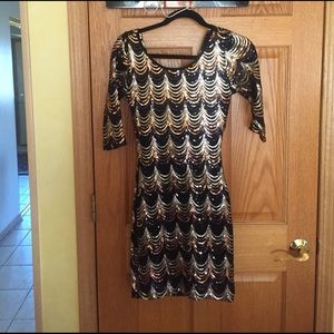Sequined bodycon dress
