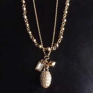 Layered Gold Delicate Charm Necklace