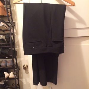Anne Klein dress slacks, black with gold button
