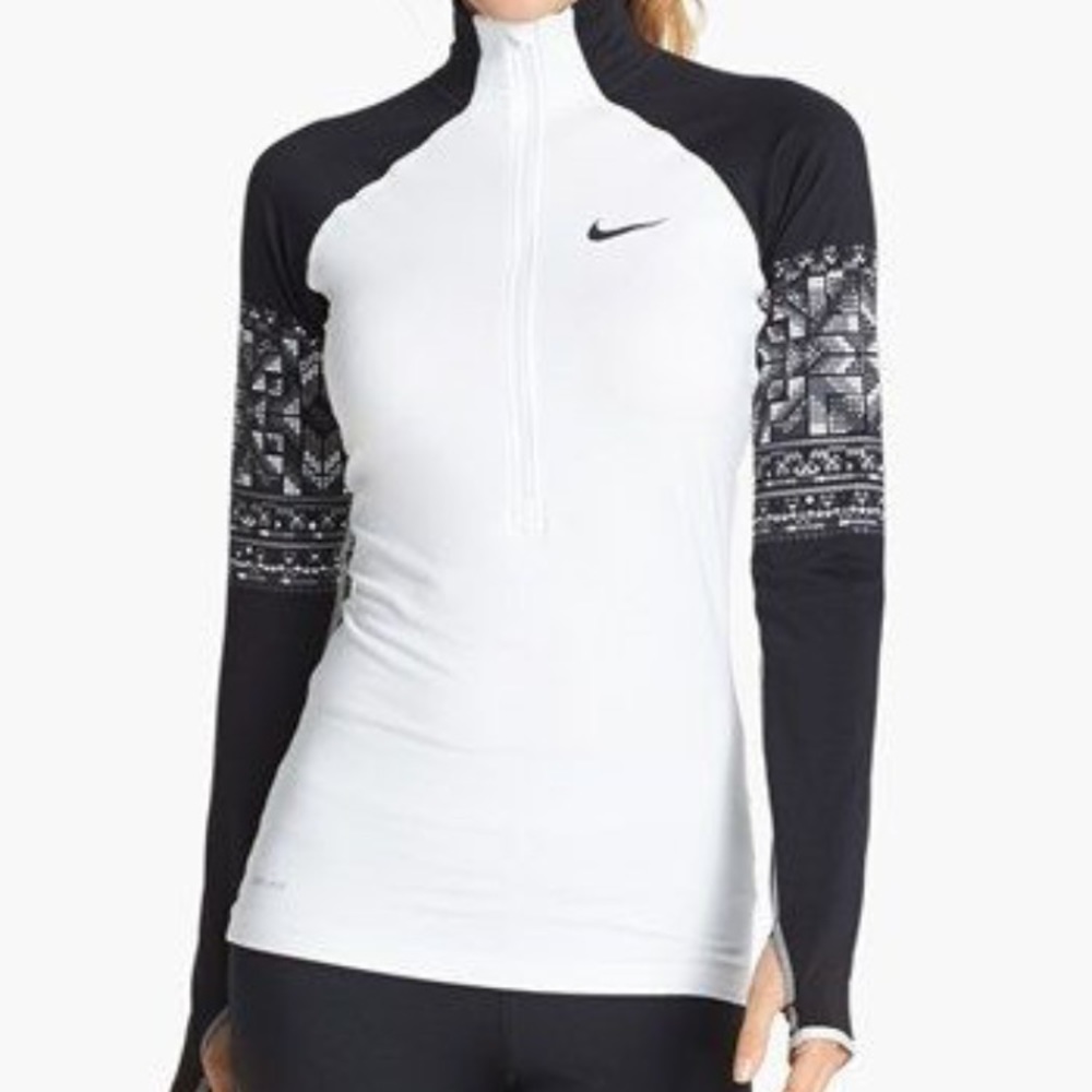 Nike 'Mosaic Pro Hyperwarm' Dri-FIT half zip top