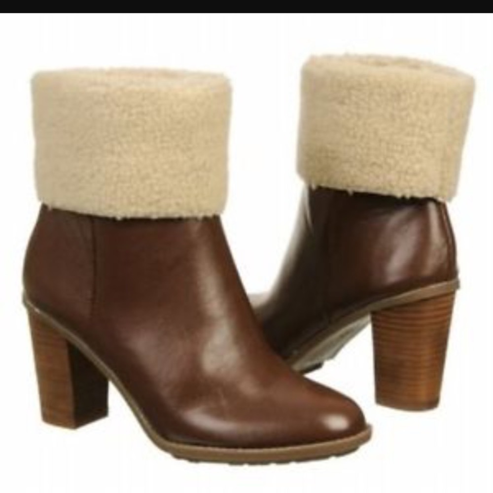 Sold. Nickels vegan shearling Elise booties.