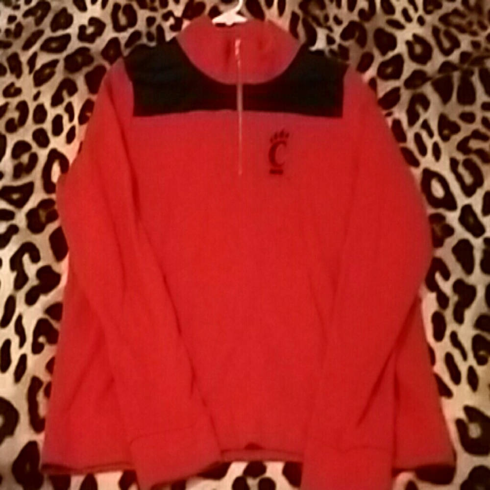 Sold!!!Pink Cincinnati Bearcats half zip.