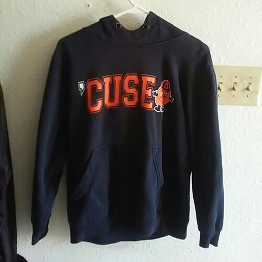 Navy Blue and Orange Syracuse Hoodie