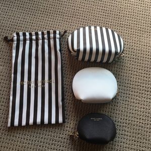 Henri Bendel zipper cosmetic cases