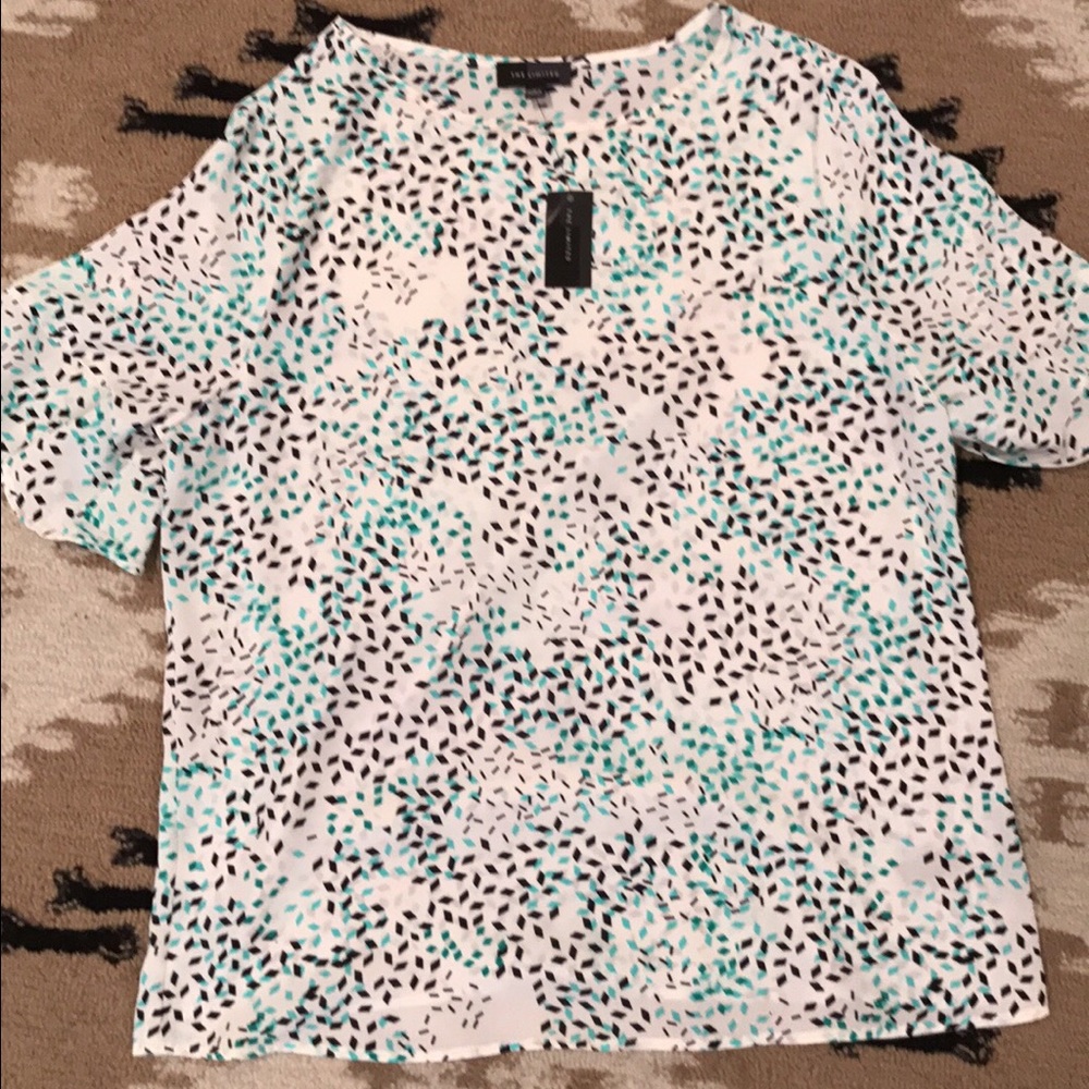 The Limited Top Blue/Green size M NWT!