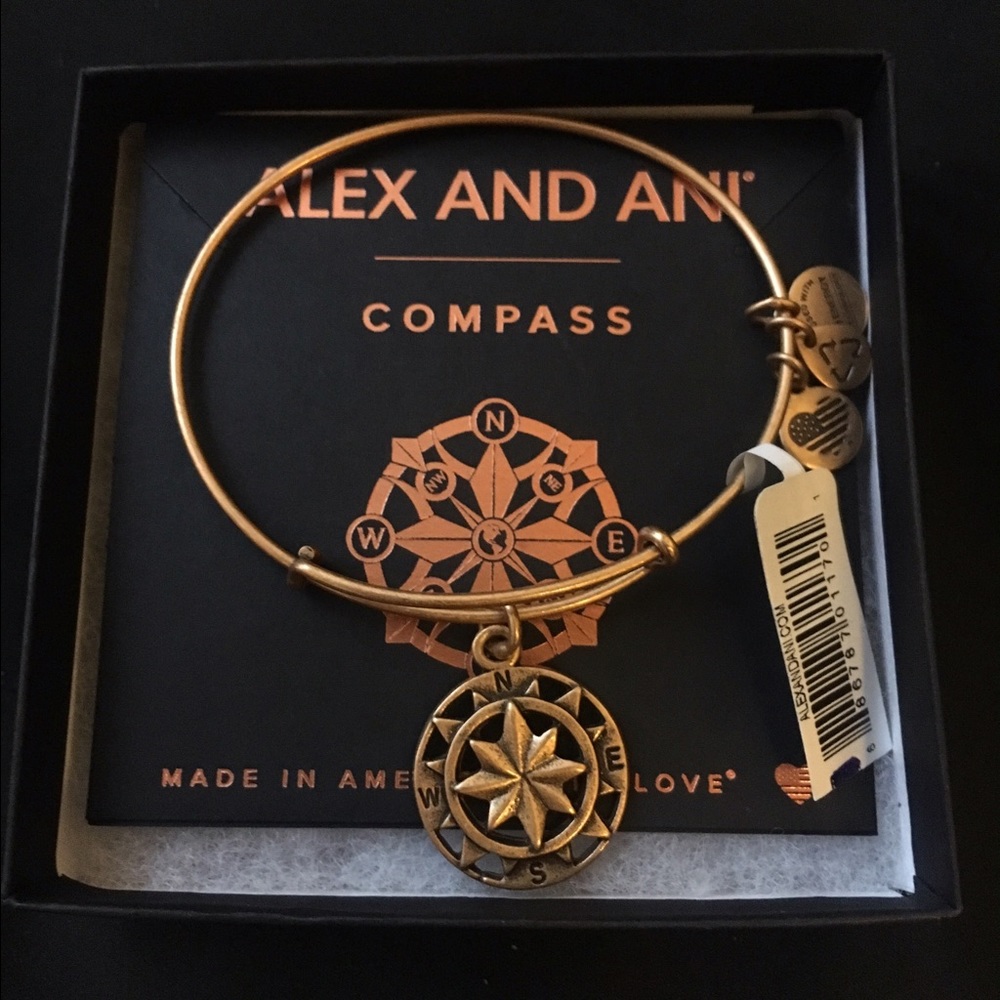 Alex & Ani Compass Charm Bracelet