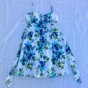 3/$20 | Blue and White Floral Dress