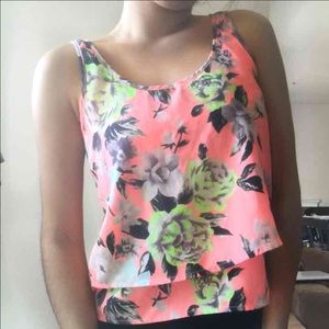 Charlotte Russe Floral Bright Blouse~size M