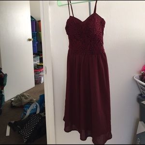 XS lace top dress NWOT