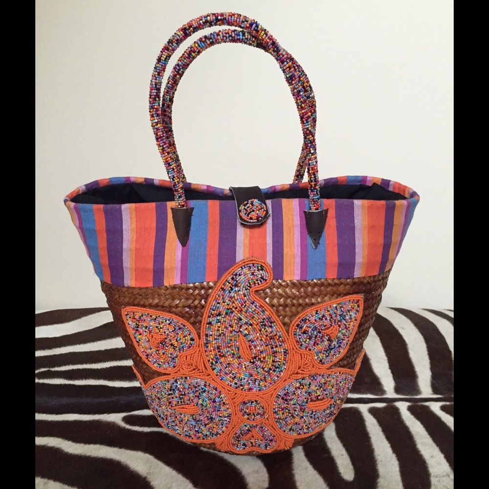 Beautiful handmade beach bag. Made in Tanzania - Picture 1 of 1