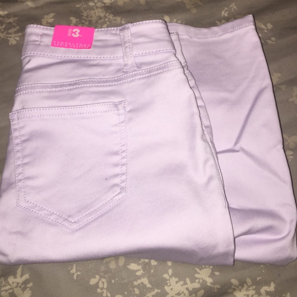 Purple jeans