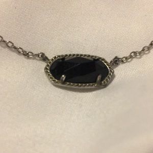 Black and silver Kendra Scott necklace