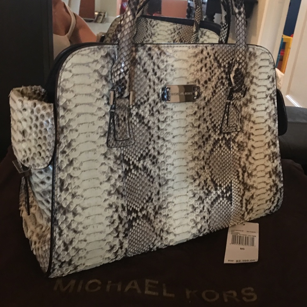 Michael Kors Authentic Genuine Python Satchel