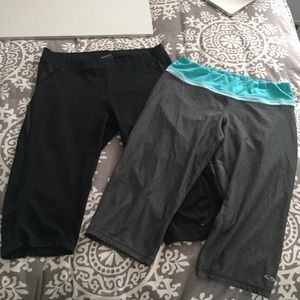 Two champion c6 cropped workout leggings