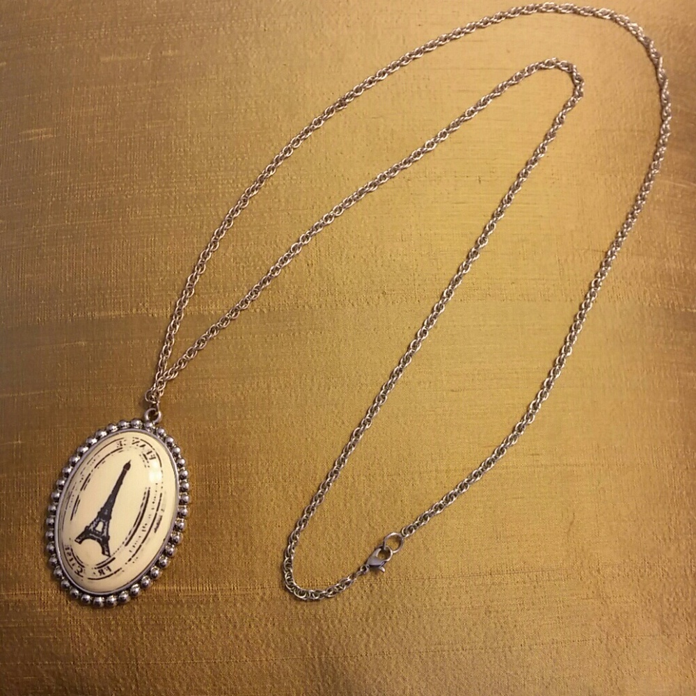 Eiffel Tower long necklace