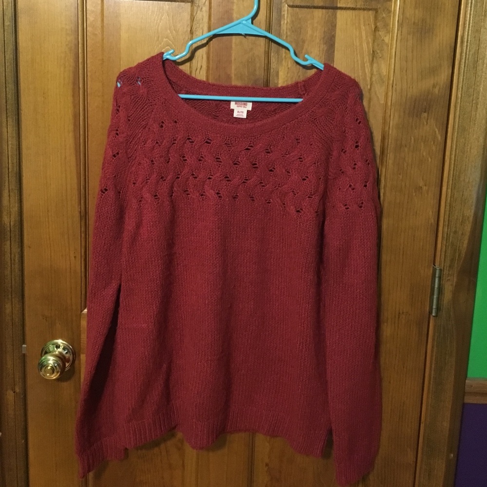 Mossimo target sweater xl red