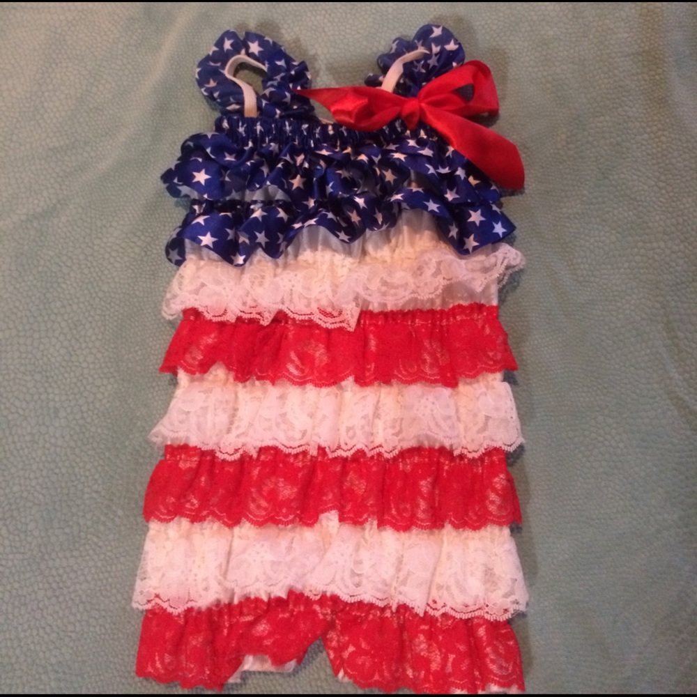 4th of July one piece with shorts