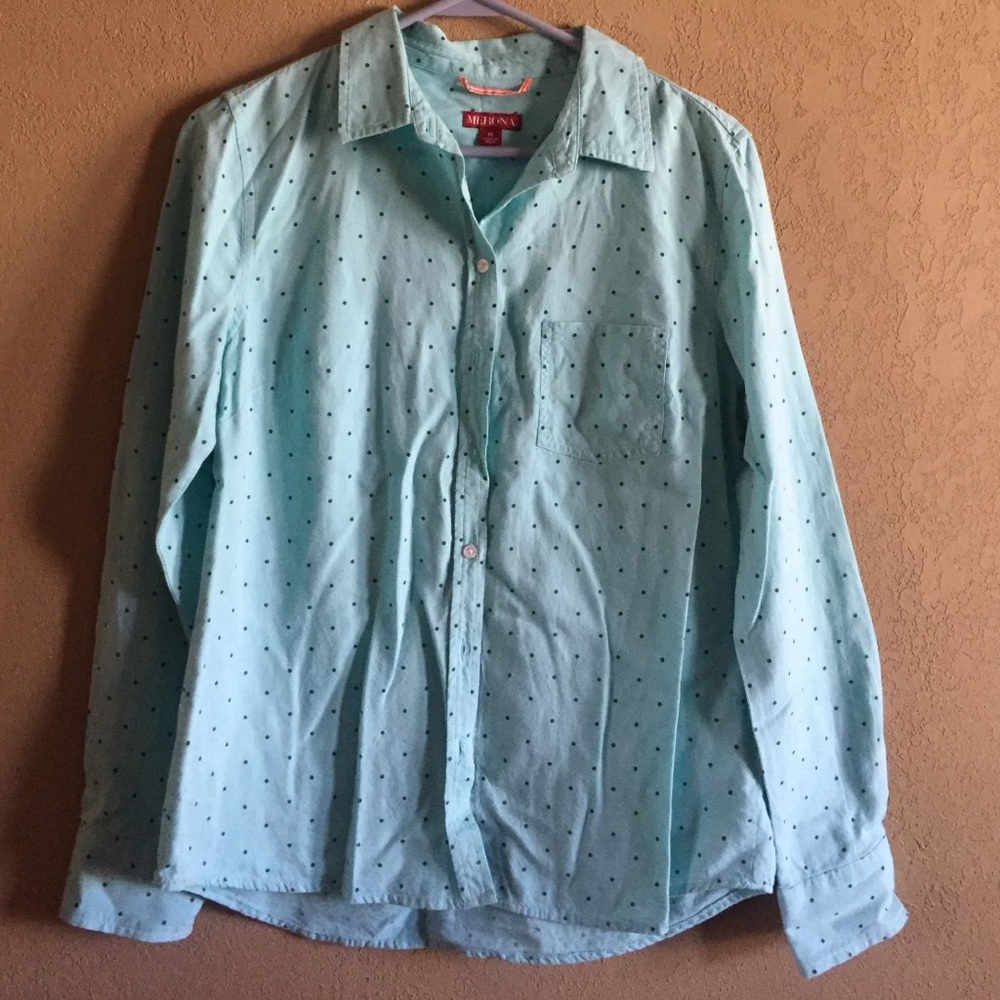 Merona Polka Dot Button Shirt