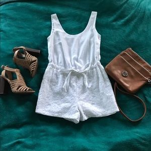 White lace romper