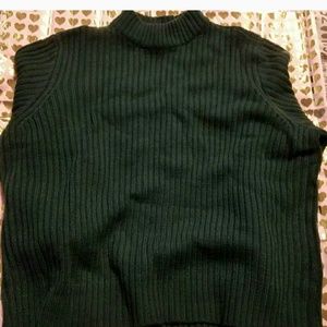 H&M Green mock neck long sleeve