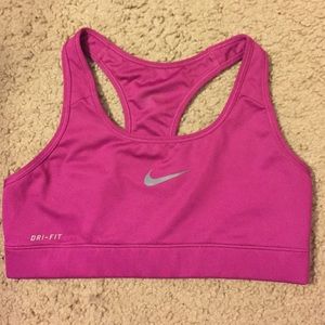 Purple Nike sports bra