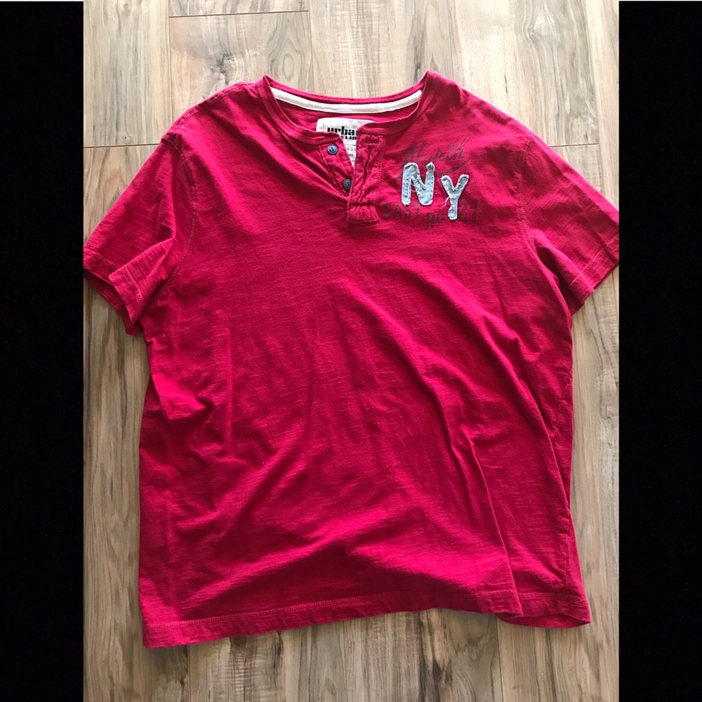 Men's Red Urban Pipeline Tee