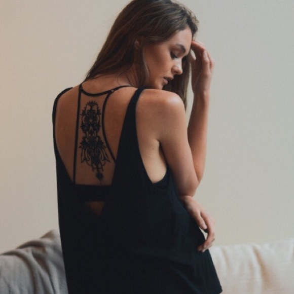 BLACK FRIDAY SALE • Tattoo Mesh Back Bralette - Picture 4 of 4