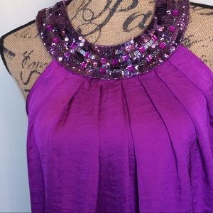 Adiva Tops - Adiva lined sequins & beaded blouse w/back button Adiva Tops - Adiva lined sequins & beaded blouse w/back button