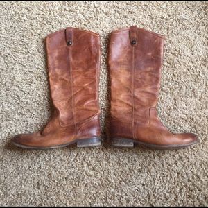 Frye Leather Boots - Melissa Button Boot