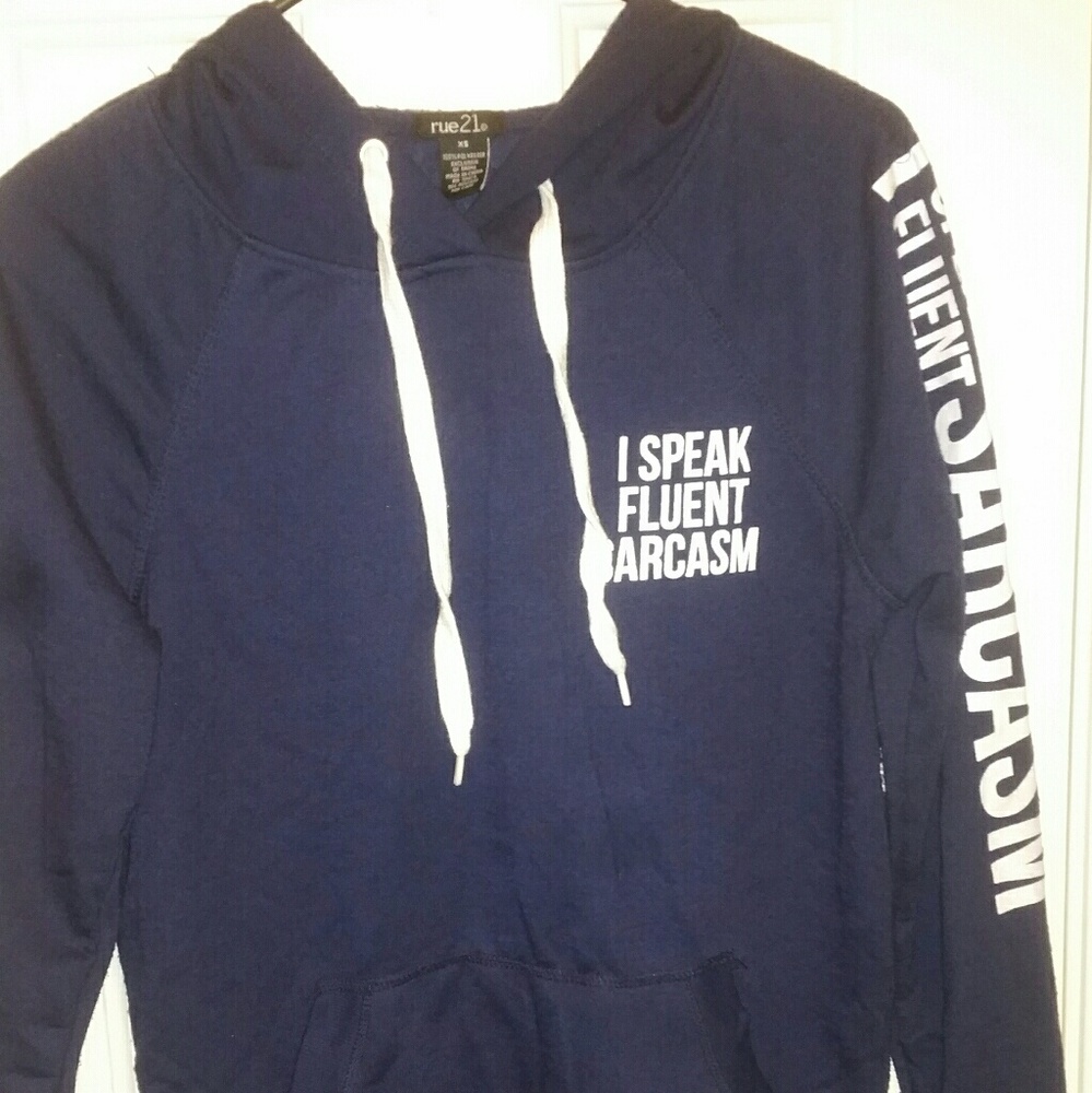 RUE 21 NAVY blue hoodie