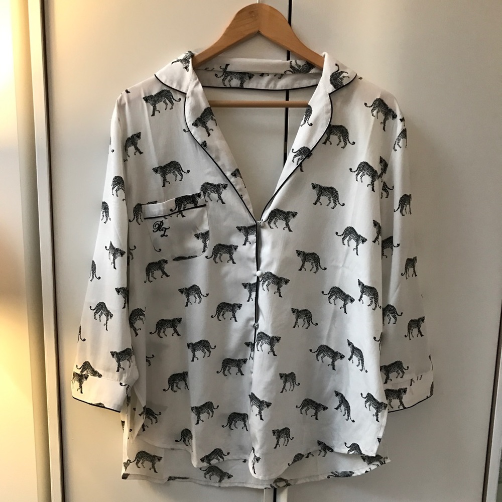 River Island Cheetah Print Top