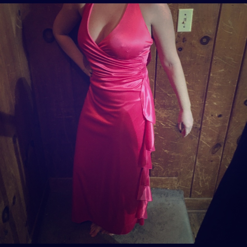 Pink formal gown