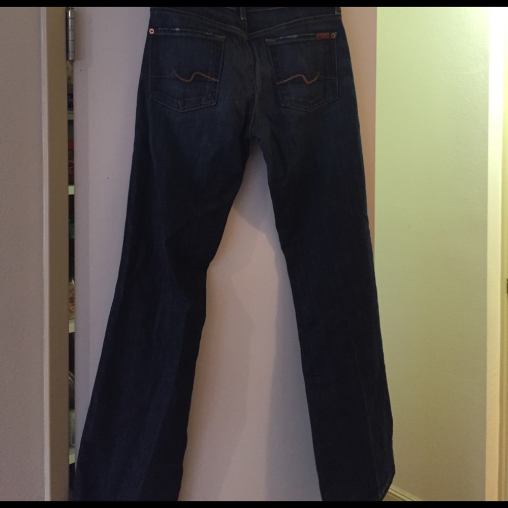Size 28 7 for all mankind bootcut jeans